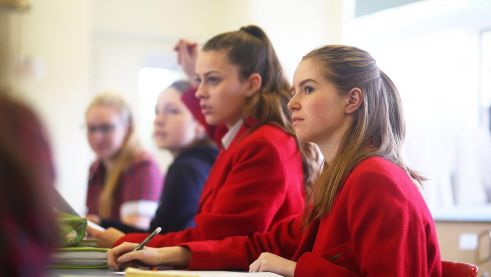 2 girls in class fb page